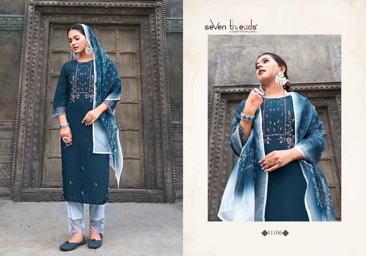 Seven Threads Netri 11101-11107 Wholesale Readymade Suits Catalog